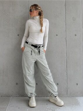 Rossignol Gore-Tex Women’s Ski Snowboard Pants Gray Mint M Gorpcore Outdoors